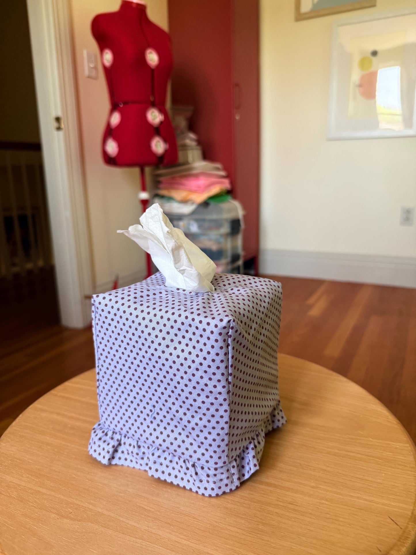 Ruffle Tissue Box Cover