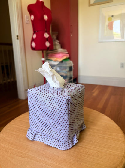Ruffle Tissue Box Cover