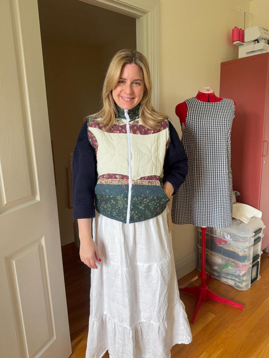 Upcycled Quilted Vest