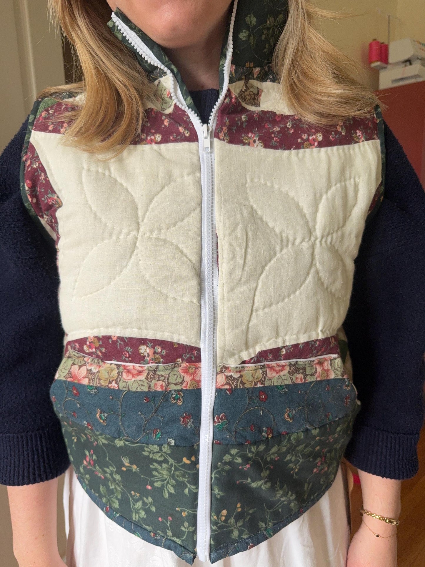 Upcycled Quilted Vest