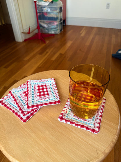 Quilted Coaster Set